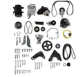 SBC GEN III/IV LOW LSA/LS ACCESSORY DRIVE BRACKET KIT COMPLETE BLACK