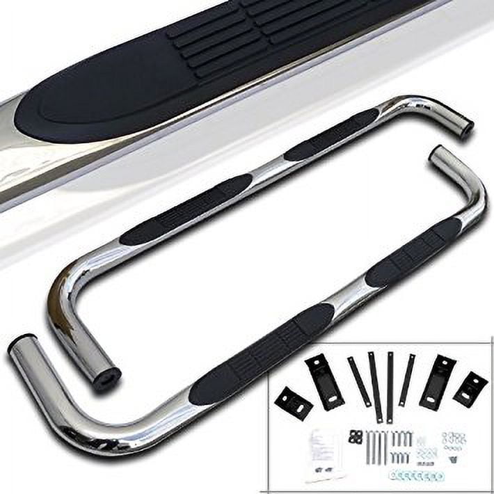 3 INCH ROUND STAINLESS FINISH SIDE