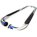 3 INCH ROUND STAINLESS FINISH SIDE