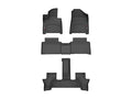 WeatherTech Black Front Rear and Rear Floorliners Fits -24-26 Santa Fe Hybrid 441865-1-5-4