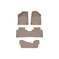 WeatherTech Tan Front Rear and Rear Floorliners Fits -20-16 MDX 45576-1-2-3