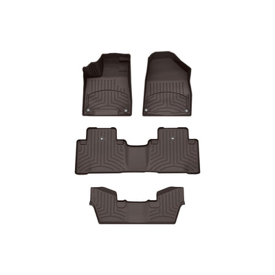WeatherTech Cocoa Front Rear Rear FloorLiner HP Fits -20-20 MDX 47576-1-2-4IM