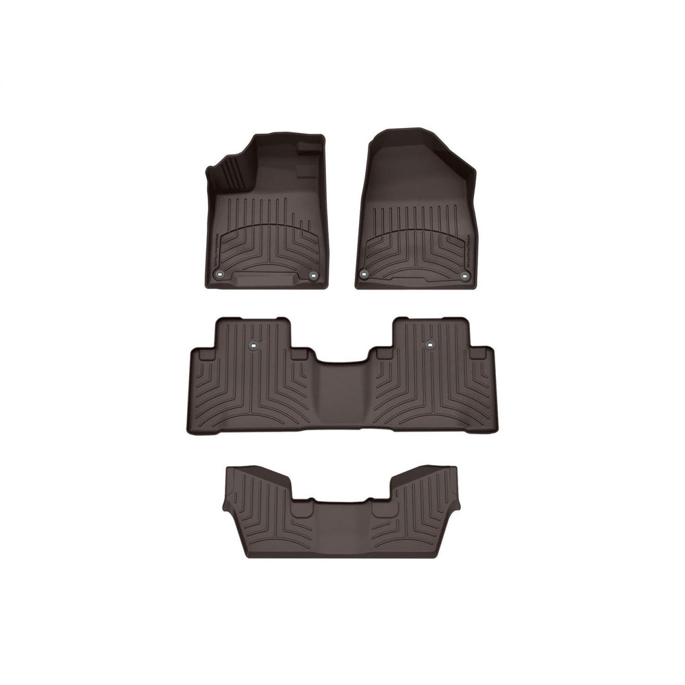 WeatherTech Cocoa Front Rear Rear FloorLiner HP Fits -20-20 MDX 47576-1-2-4IM