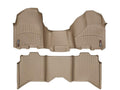 WeatherTech Tan Front and Rear Floorliners - Over The Hump Fits 2025 Ram Truck 1500 4518911-4514284