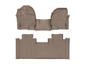 WeatherTech Tan Front and Rear Floorliners - Over The Hump Fits -20-25 F-150 457931-456975
