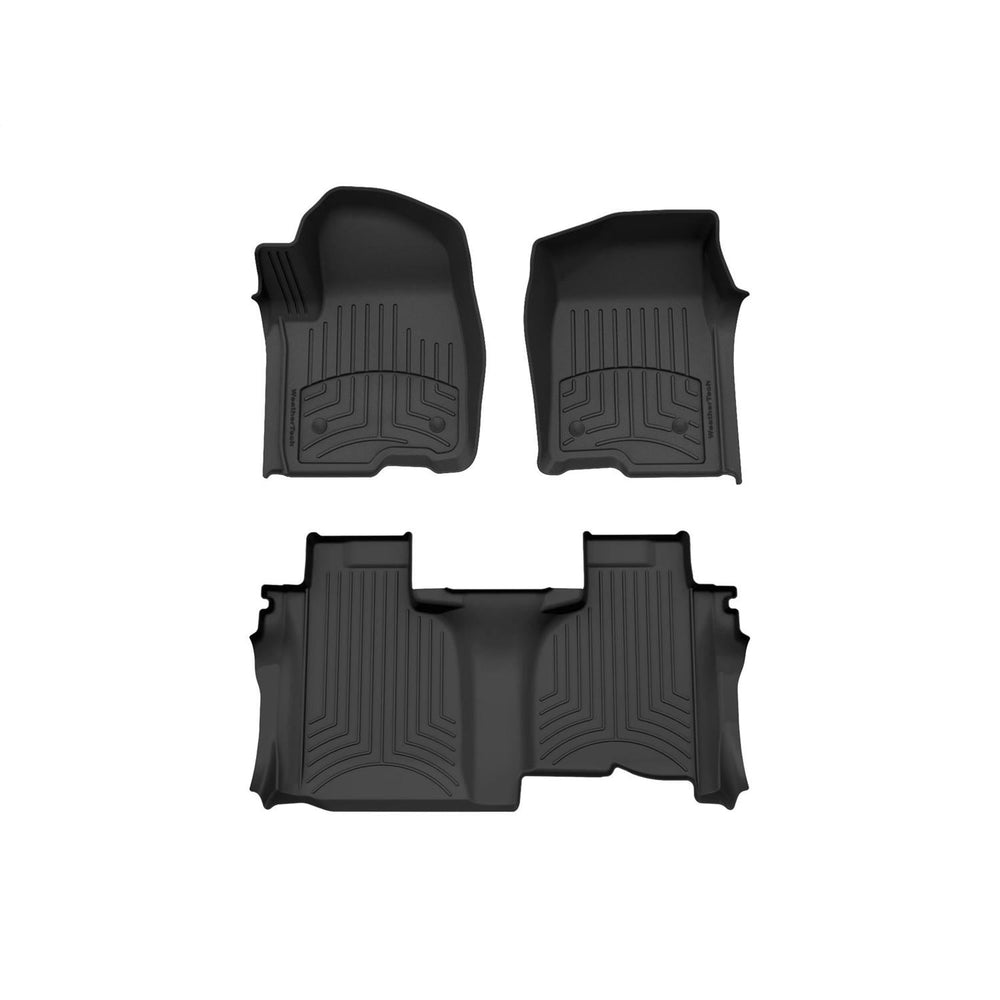 WeatherTech Black Front Rear FloorLiner HP Fits -20-26 GMC Chevrolet 441436-1-6VIM