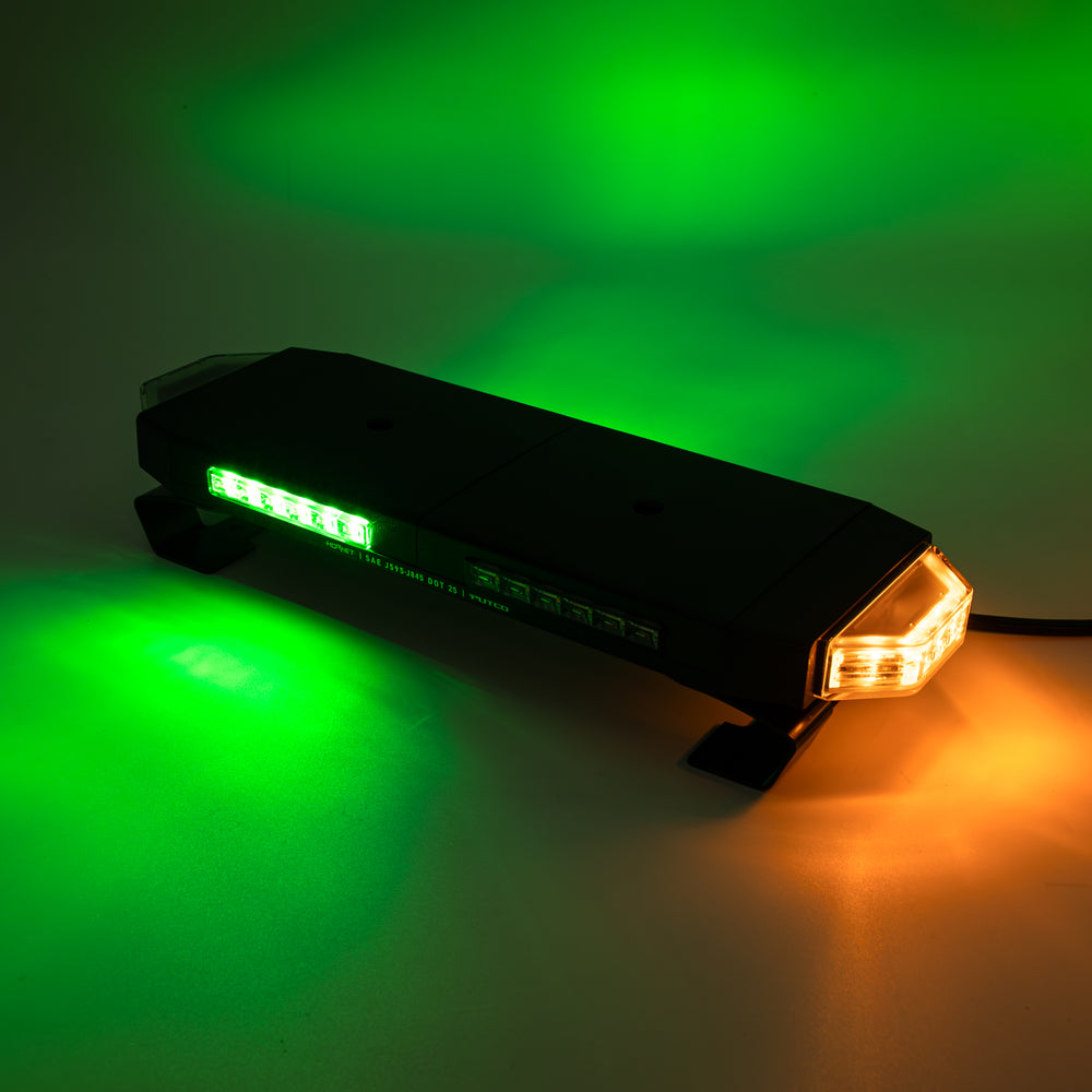 16IN TRI HORNET LED ROOFTOP STROBE LIGHT BAR AMBER/GREEN/WHITE
