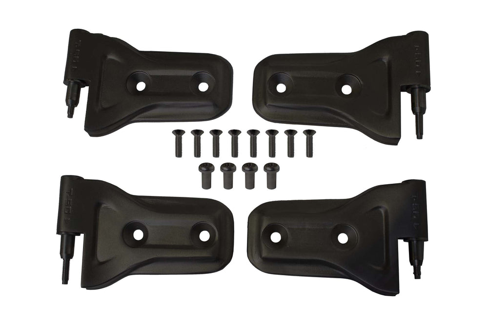 18C WRANGLER 2DR OUTER DOOR HINGE SET BLACK
