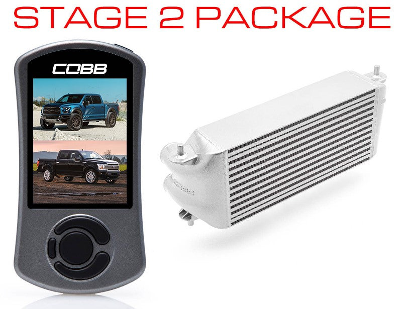 Cobb 17-20 Ford F-150 Ecoboost Raptor w/TCM Stg2+ CAN FF Power Pkg (OE Loc I/C) - Silver