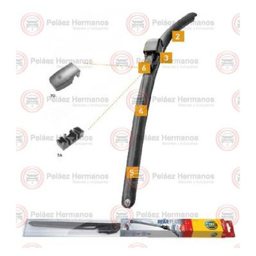 WIPER BLADE 18' REAR FLAT SINGLE
