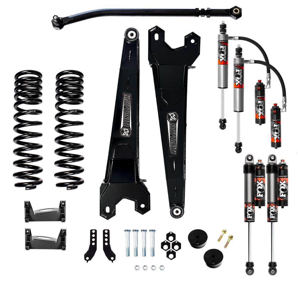 Kryptonite FORD SUPER DUTY F250/F350 STAGE 3 LEVELING KIT WITH 2.5 PERFORMANCE ELITE FOX SHOCKS 2017-2025 KRFD17STAGE3FOXPE