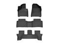 WeatherTech Black Front Rear Rear FloorLiner HP Fits -24-26 Santa Fe 441865-1-2-3IM