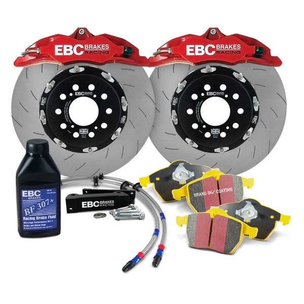 EBC Racing 02-09 Nissan 350Z 3.5L Anodized Apollo-6 Calipers 355mm Rotors Front Big Brake Kit