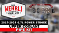 Wehrli 17-25 Ford 6.7L Powerstroke 6.7L Upper Coolant Pipe Kit - Gloss White