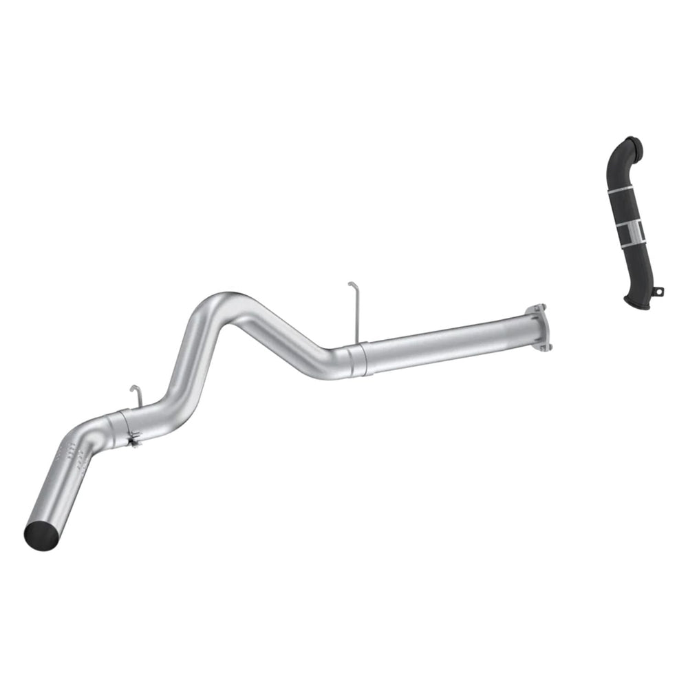MBRP 07-10 Chevy Silverado / GMC Sierra 2500/3500HD 4in OD CatBack Single Side Exit w/ Downpipe - AL