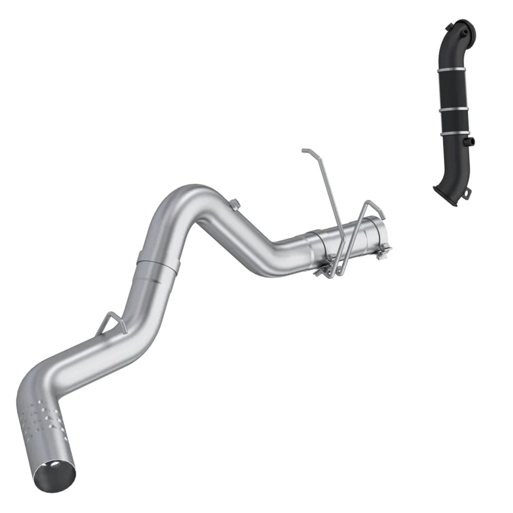 MBRP 11-15 Chevy Silverado / GMC Sierra 2500/3500HD 4in OD CatBack Single Side Exit w/ Downpipe - AL