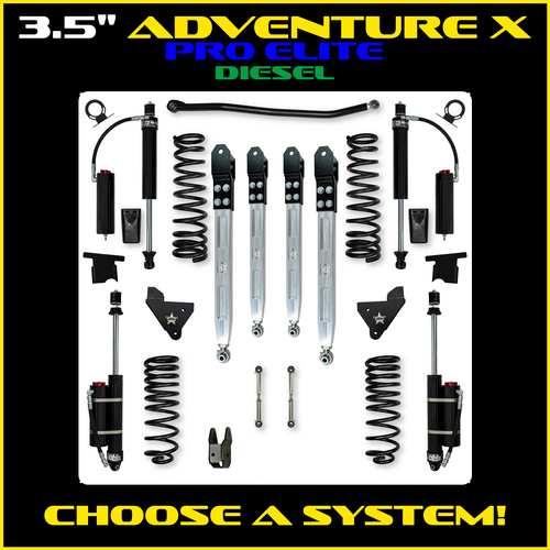 14C RAM 2500 HD 4X4 3.5IN ADVENTURE X PRO ELITE SYSTEMW/FCD SHOCKS FRONT & REAR LIFT KIT