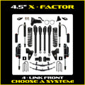 23C F250/F350 4X4 4.5IN X FACTOR SYSTEM W/ FCD SHOCKS FRONT AND REAR LIFT KIT