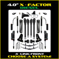 17C F250/F350 4X4 4.0IN X FACTOR SERIES SYSTEM W/ FCD SHOCKS FRONT AND REAR LIFT KIT