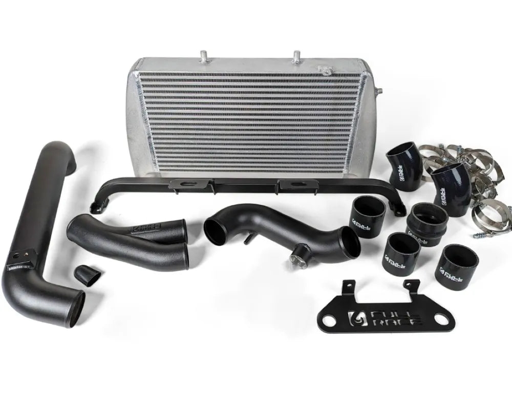 Full-Race 2017 3.5L F150 Raptor EcoBoost Intercooler / CAC Upgrade Kit (Compatible with OEM Electronic Blow Off Valve and TurboSmart Vee Port EM BOV) - Coated Silver A0212A
