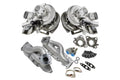 Full-Race Full-Race 2011 - 2012 3.5L F150 Power Package (A0159A Turbo Kit Spark Plugs Black IC Kit DW Pump) (Silver Manifolds) A0171A