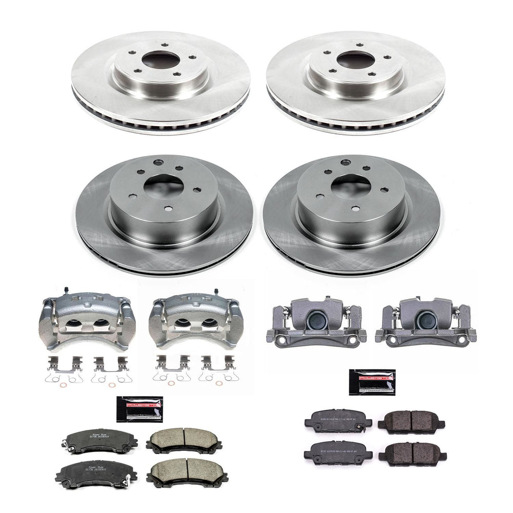 Power Stop 16-17 Infiniti QX50 Front & Rear Autospecialty Kit w/Cals