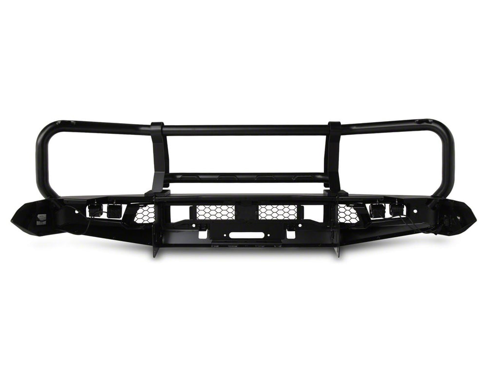22C TUNDRA APEX TRIPLE HOOP FRONT BUMPER 40W FLOOD AMBER LIGHTS 20W FLOOD CLEAR
