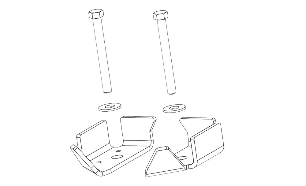 19C SILVERADO/SIERRA 1500 CARBONPRO BOX SINGLE REAR STAKE POCKET KIT
