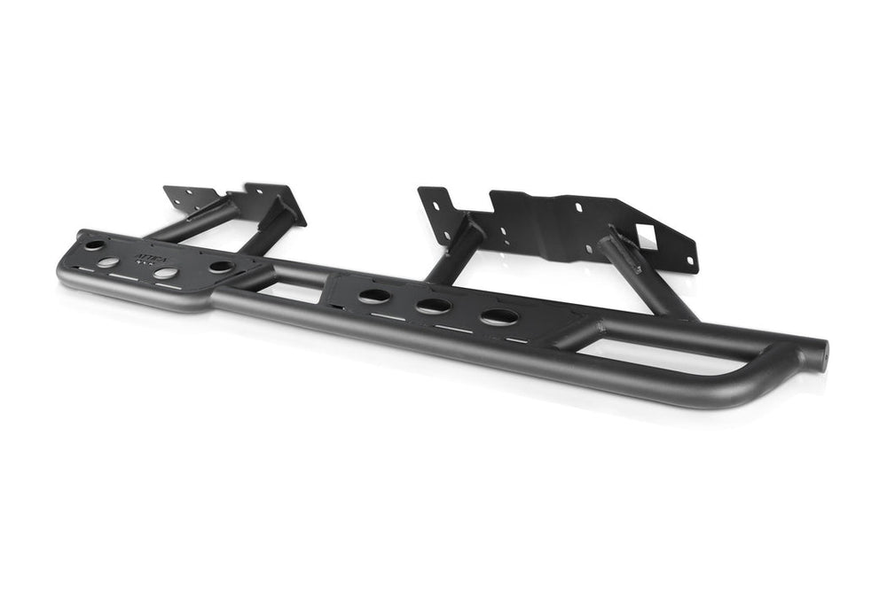 24C TACOMA DOUBLE CAB APEX SERIES ROCK SLIDERS BLACK STEEL