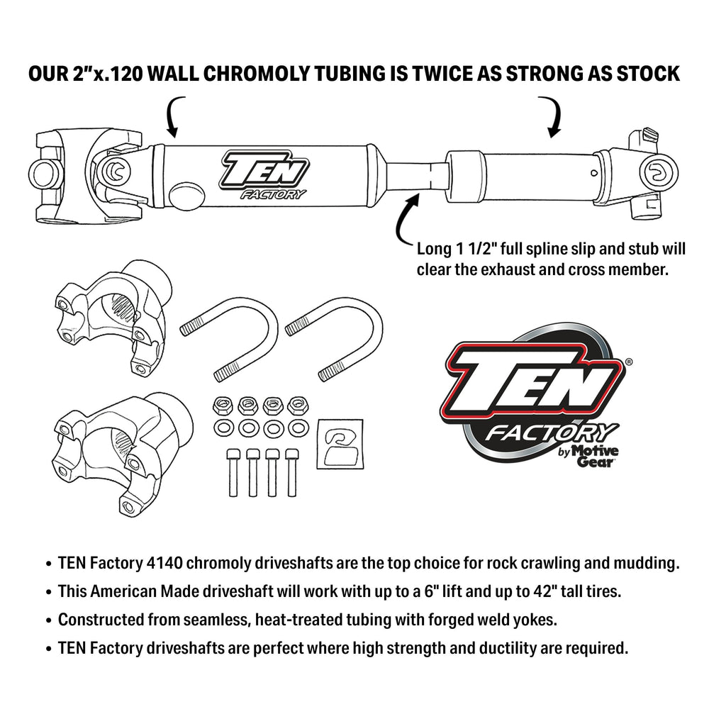 20C GLADIATORFR 1310 SOLID CV DRIVESHAFT W/FLANGE