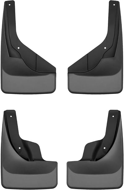 WeatherTech Black No Drill MudFlaps - Front Rear Fits -21-25 Taos 110217-120217