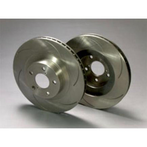Project Mu 93-02 Toyota Supra JZA80 w/ 16in Wheels SCR Pure Plus 1pc Slotted Rotors - Front