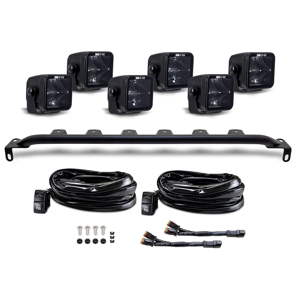 Borne Off-Road 2021+ Ford Bronco Direct Fit Light Pods - Mod Bumper - 6x Pods - Bumper