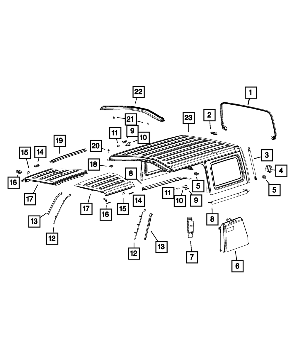 MOPAR ENCLOSURE TO BODY 68370980AC