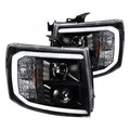 LED BAR PROJECTOR HEADLIGHTS- BLACK