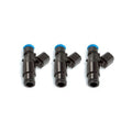 Injector Dynamics 1340cc Injectors - 48mm Length - 14mm Black Bottom - 14mm Lower O-Ring (Set of 4)