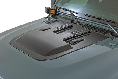 Hood Scoop | PW7 Bright White | Jeep Gladiator JT/Wrangler JL 4WD (2018-2026)