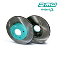 Project Mu SCR Pure Plus 6 Rotor Front - Mitsubishi Galant EA3A/EC3A Green