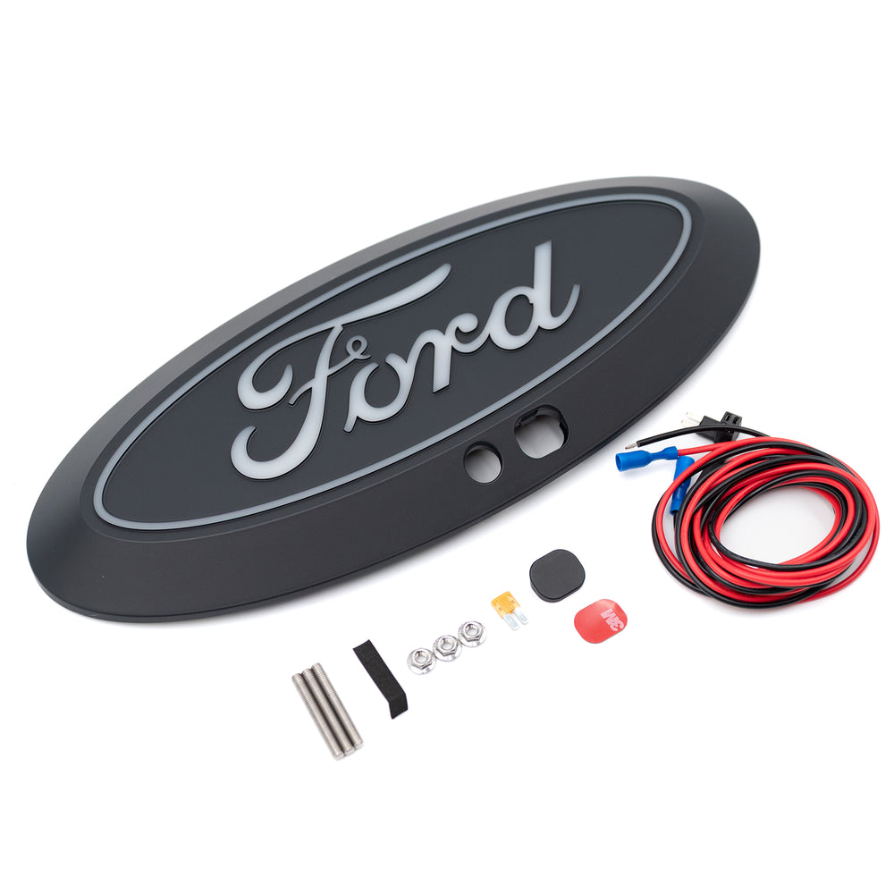 Putco 17-19 Ford SuperDuty Front White Luminix Ford LED Emblem - w/ Camera CutOut