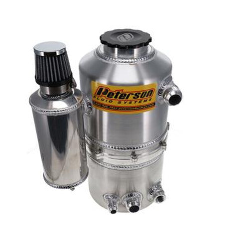 Peterson Fluid Systems Tank Drag 2.3 Gallon -16AN Single Return w/ Catch Can