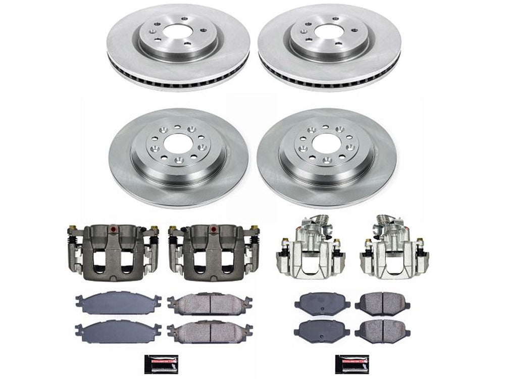 Power Stop 11-19 Lincoln MKT Front & Rear Autospecialty Kit w/Cals