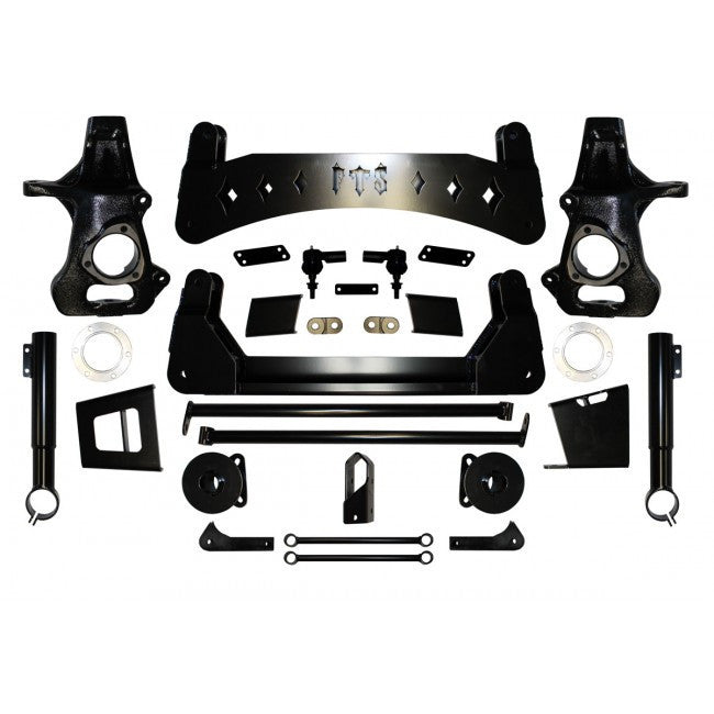 7 in LIFT KIT (2WD) 2015 SUVNO AUTO LEVELING SHOCKS.W/ REAR SHOCK EXTENDERS. USE OEM SHOCKS. (1/2 TON GM)