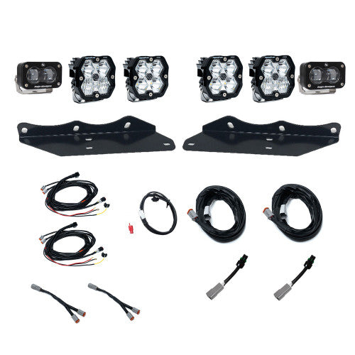 Baja Designs 21-25 Ford Raptor Squadron Pro 2.0/S1 Fog Pocket Kit (Multi Patterns) - Clear