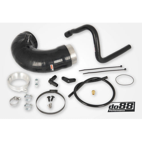 do88 Volvo 7/940 Turbo Center Connection Pipe Kit Red Hoses 3in Throttle Body