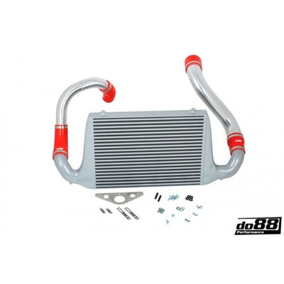 do88 87-93 SAAB 900 Turbo BigPack Front Mount Intercooler Kit w/Red Hoses