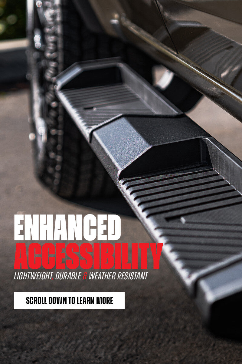 AT6 Running Boards Black 19- Silverado Double Cab
