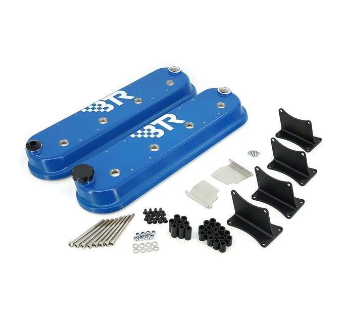 Blue LS Valve Covers No Coil Mounts