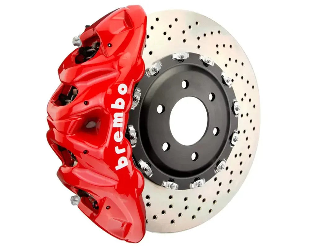 Brembo 23+ 7-Series (G70)/23+ i7 (G70) Front GT BBK 8 Piston Cast 412x38 2pc Drilled - Red