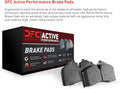 DFC 89-96 Nissan 300ZX Rear Active Performance Pads - Low Metallic