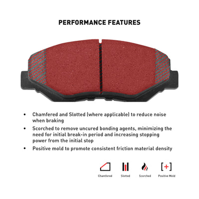 DFC 93-01 Acura Integra Front Active Performance Pads - Low Metallic
